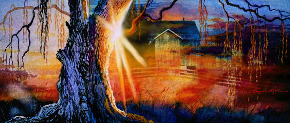 Farm Sunrise Painting