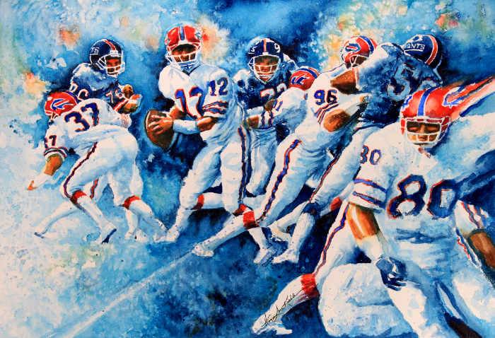 football painting