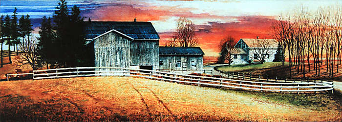 farm landscape painting