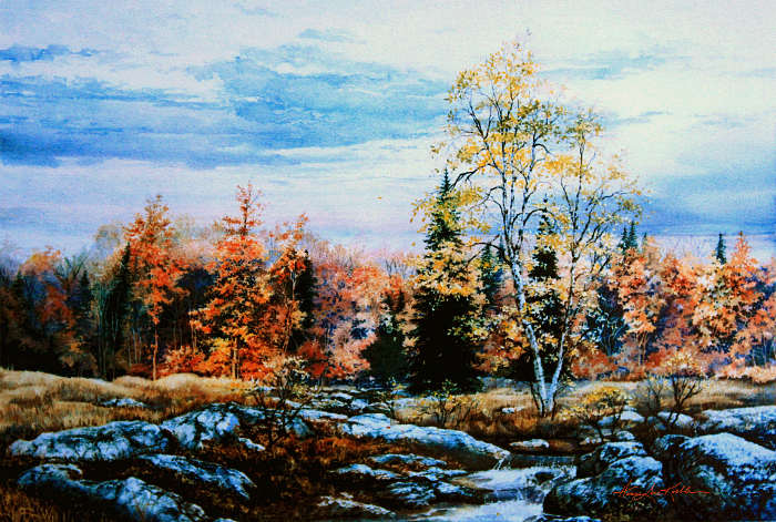 autumn landscape painting
