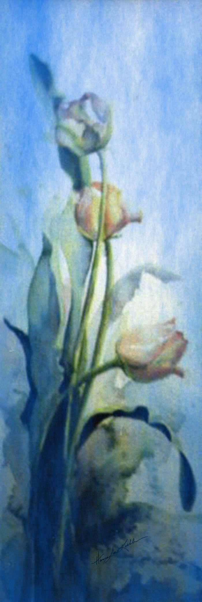 painting of tulips