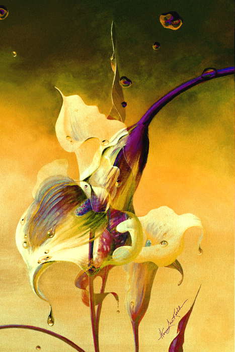 digital flower painting