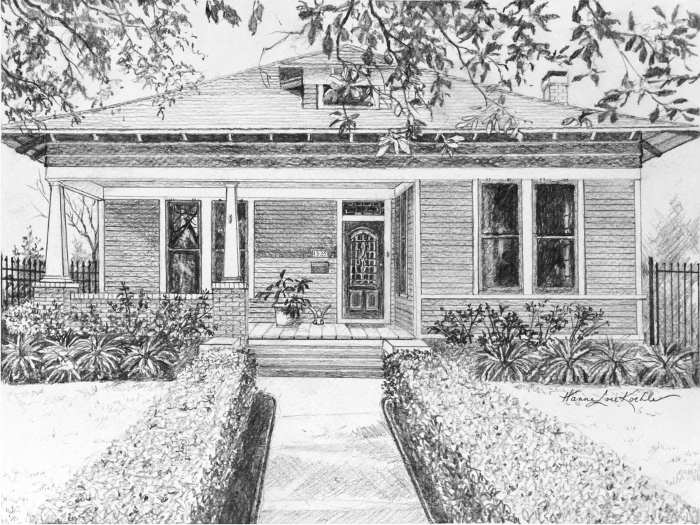 Oklahoma house portrait