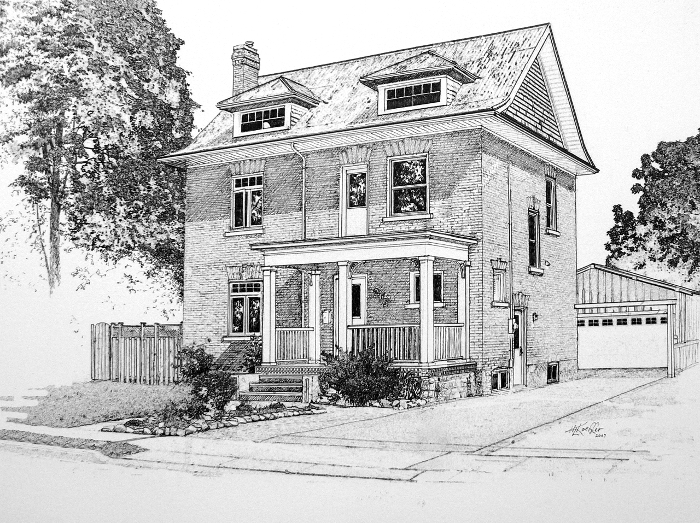 farm portrait painting