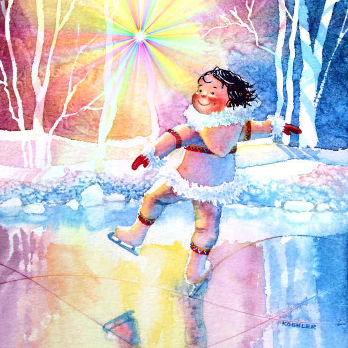 child figure skating art for kids