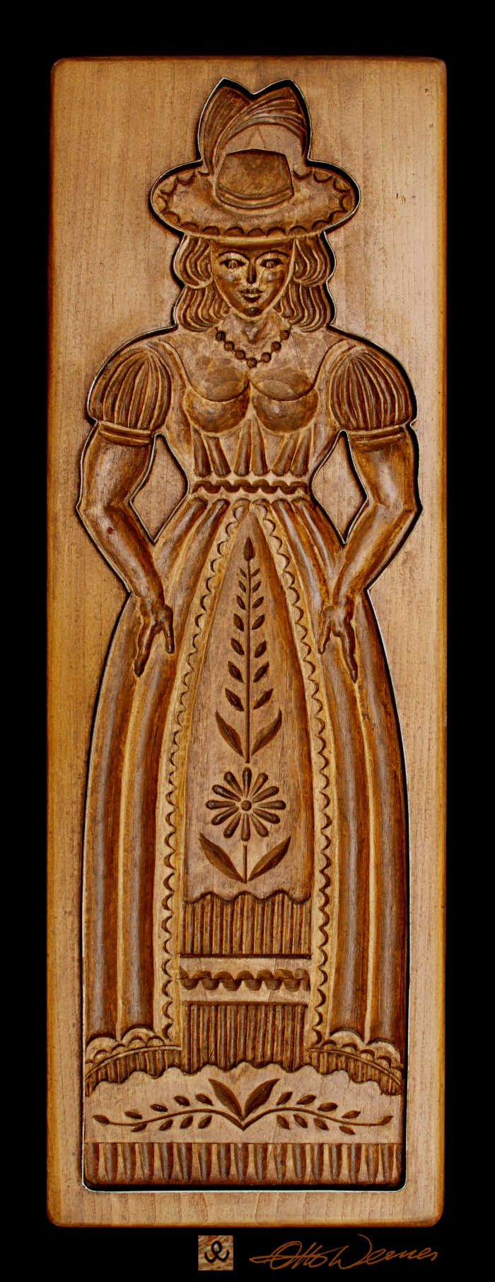 canvas art photography prints of carved wood cookie molds