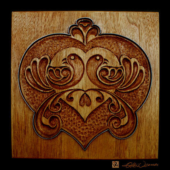 canvas art photography prints of carved wood cookie molds