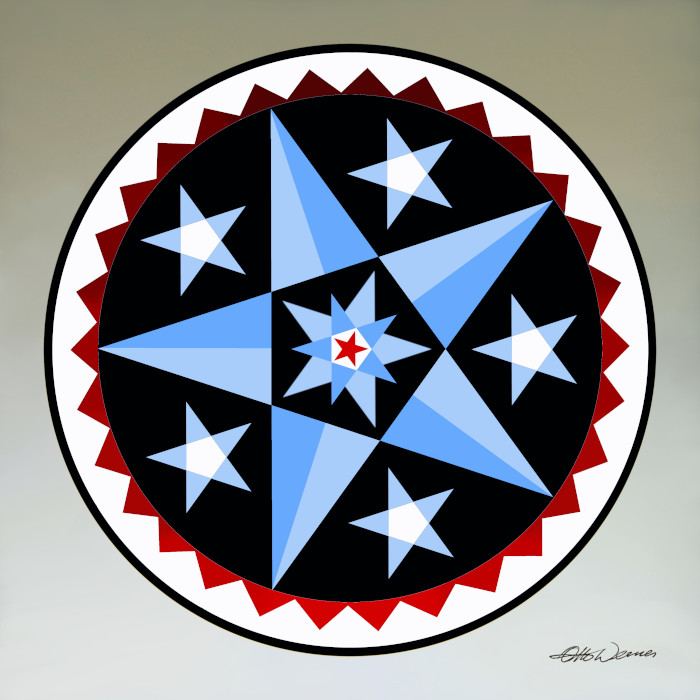 Art Prints of Amish hex sign designs by Otto Werner
