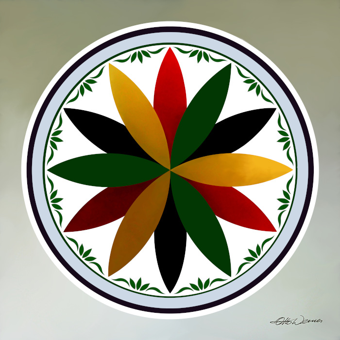 Mennonite hex design art prints