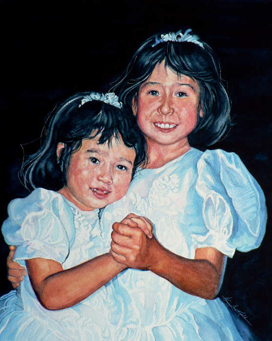 confirmation portrait painting