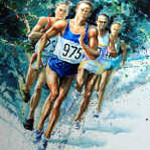 Boston Marathon Painting