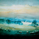 pastoral valley painting