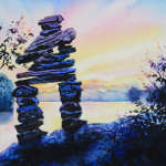 Inukshuk Sunset Lake