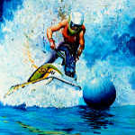 painting of jet ski personal watercraft