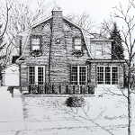 commission your home portrait from Google Street view