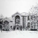 Dallas TX Home Portrait Commission