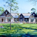 Texas Ranch Home Portrait