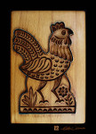 art prints of chicken cookie baking mold