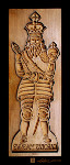 Carved wooden baking mold art prints