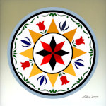 Sun Star Tulip Hex Kitchen Art