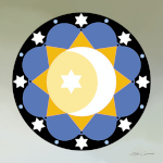 Pennsylvania Dutch Sun Moon Star Hex Art